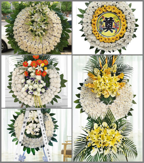 湖南永州祁阳县羊角塘镇清江村花圈速递